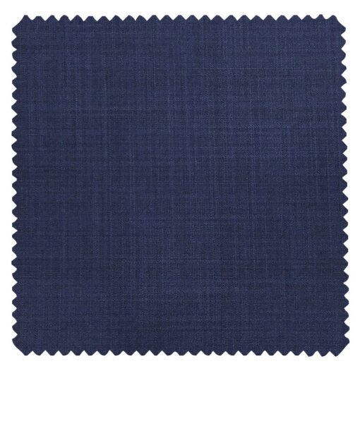 Raymond Royal Blue Polyester Viscose Self Design Unstitched Suiting Fabric - 3.75 Meter