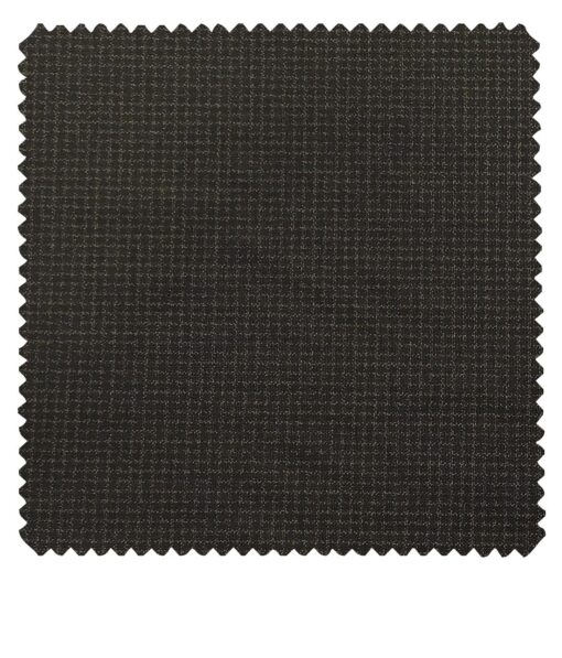 Raymond Blackish Brown Polyester Viscose Self Design Unstitched Suiting Fabric - 3.75 Meter