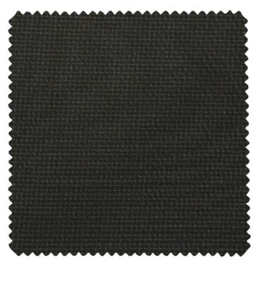 Raymond Blackish Green Polyester Viscose Self Design Unstitched Suiting Fabric - 3.75 Meter