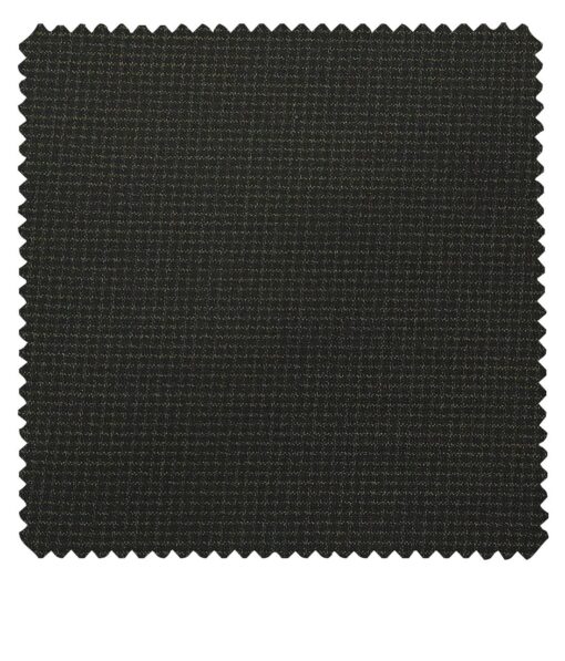 Raymond Blackish Green Polyester Viscose Self Design Unstitched Suiting Fabric - 3.75 Meter