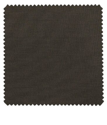 Raymond Coffee Brown Polyester Viscose Structured Unstitched Suiting Fabric- 3.75 Meter