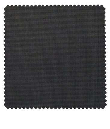 Raymond Dark Grey Polyester Viscose Self Structured Unstitched Suiting Fabric - 3.75 Meter