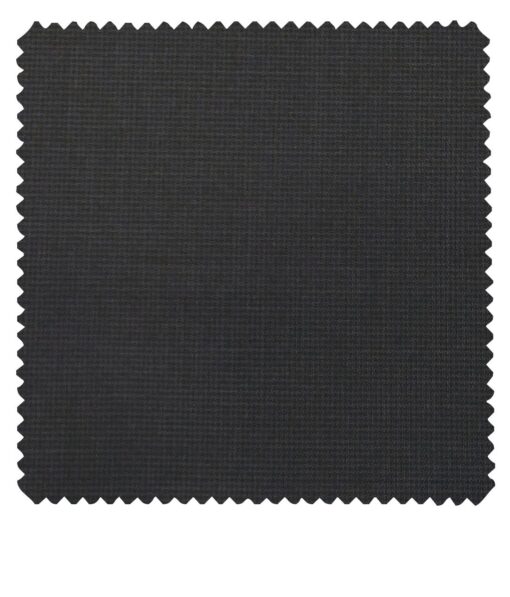 Raymond Dark Grey Polyester Viscose Self Structured Unstitched Suiting Fabric - 3.75 Meter