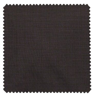 Raymond Dark Wine Polyester Viscose Self Checks Shiny Unstitched Suiting Fabric - 3.75 Meter
