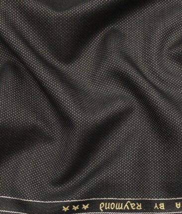 Raymond Light Brown Polyester Viscose Dotted Strcuture Unstitched Suiting Fabric - 3.75 Meter