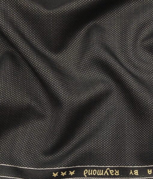 Raymond Light Brown Polyester Viscose Dotted Strcuture Unstitched Suiting Fabric - 3.75 Meter