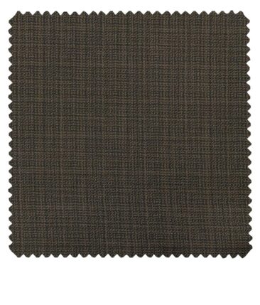 Raymond Coffee Brown Polyester Viscose Self Design Unstitched Suiting Fabric - 3.75 Meter