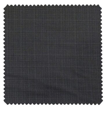Raymond Dark Grey Polyester Viscose Self Design Unstitched Suiting Fabric - 3.75 Meter