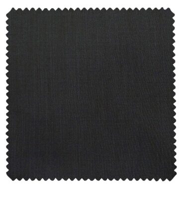 Raymond Dark Blue Polyester Viscose Self Design Shiny Unstitched Suiting Fabric - 3.75 Meter