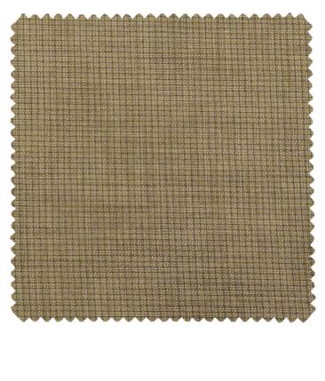 Raymond Light Brown Polyester Viscose Self Design Unstitched Suiting Fabric - 3.75 Meter