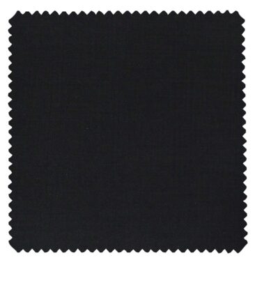 Raymond Black Polyester Viscose Self Checks Unstitched Suiting Fabric - 3.75 Meter