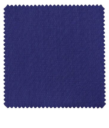 Raymond Royal Blue Polyester Viscose Structured Unstitched Suiting Fabric - 3.75 Meter