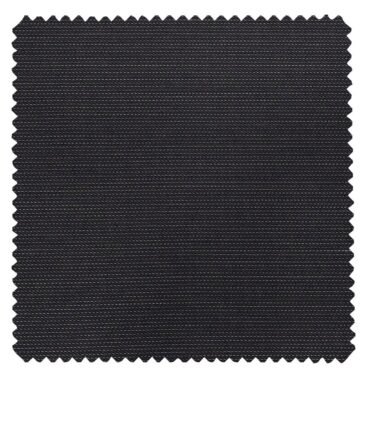 Raymond Dark Blue Polyester Viscose Self Structured Unstitched Suiting Fabric - 3.75 Meter