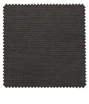Raymond Worsted Grey Polyester Viscose Pin Stripes Unstitched Suiting Fabric - 3.75 Meter