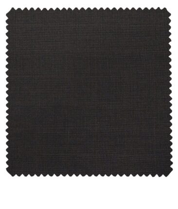 Raymond Dark Winish Brown Polyester Viscose Self Checks Unstitched Suiting Fabric - 3.75 Meter
