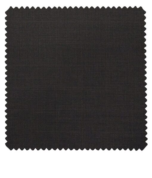 Raymond Dark Winish Brown Polyester Viscose Self Checks Unstitched Suiting Fabric - 3.75 Meter