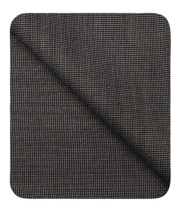 Cadini Italy Men's by Siyaram's Blackish Grey 25% Merino Wool Structured Unstitched Trouser or Modi Jacket Fabric (1.30 Mtr)
