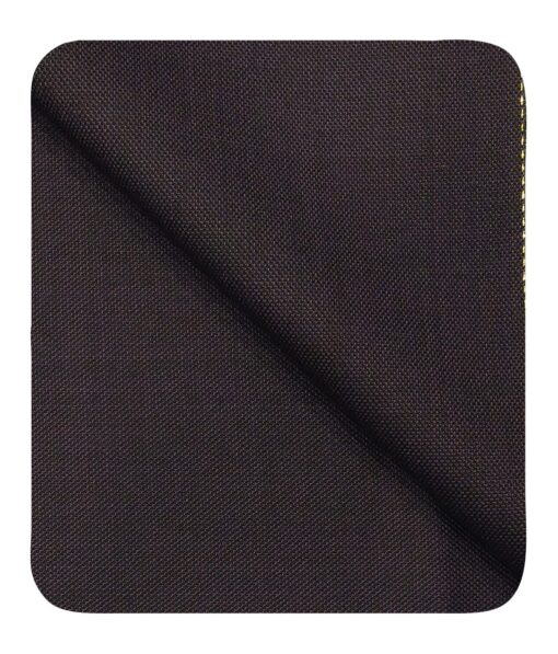 Cadini Italy Men's by Siyaram's Dark Wine 25% Merino Wool Self Structured Unstitched Trouser or Modi Jacket Fabric (1.30 Mtr)