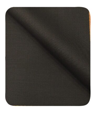 Cadini Italy Men's by Siyaram's Dark Brown Super 90's 20% Merino Wool Structured Unstitched Trouser or Modi Jacket Fabric (1.30 Mtr)
