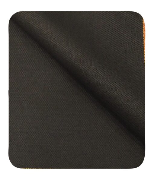 Cadini Italy Men's by Siyaram's Dark Brown Super 90's 20% Merino Wool Structured Unstitched Trouser or Modi Jacket Fabric (1.30 Mtr)