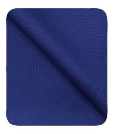 Cadini Italy Men's by Siyaram's Bright Royal Blue Super 90's 20% Merino Wool Structured Unstitched Trouser or Modi Jacket Fabric (1.30 Mtr)