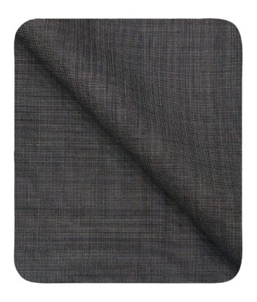 Cadini Italy Men's by Siyaram's Grey 25% Merino Wool Structured Unstitched Trouser or Modi Jacket Fabric (1.30 Mtr)
