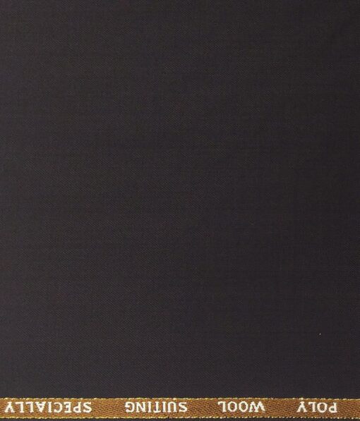 Cadini Italy Men's by Siyaram's Dark Wine 25% Merino Wool Solids Unstitched Trouser or Modi Jacket Fabric (1.30 Mtr)
