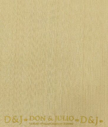 Don & Julio Men's Beige Terry Rayon Self Design Shiny Unstitched Suiting Fabric - 2 Meter