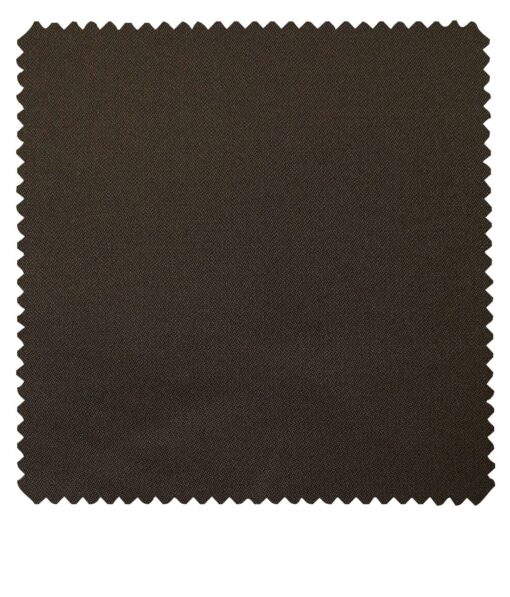 Don & Julio Men's Carob Brown Terry Rayon Shiny Structured Unstitched Suiting Fabric - 3.75 Meter