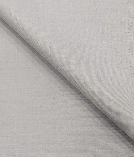 Don & Julio Men's Light Blueish Grey Terry Rayon Self Design Unstitched Suiting Fabric  - 3.75 Meter