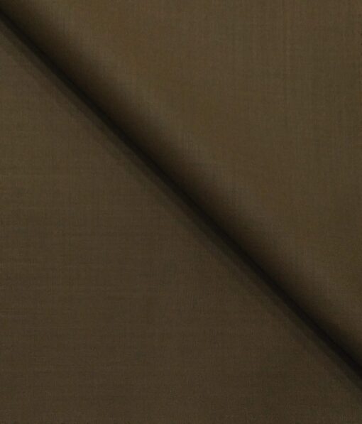 Don & Julio Men's Coffee Brown Terry Rayon Self Design Unstitched Suiting Fabric - 3.75 Meter