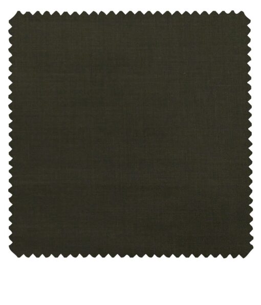 Don & Julio Men's Dark SeaWeed Green Terry Rayon Solid Satin Weave Unstitched Suiting Fabric - 3.75 Meter