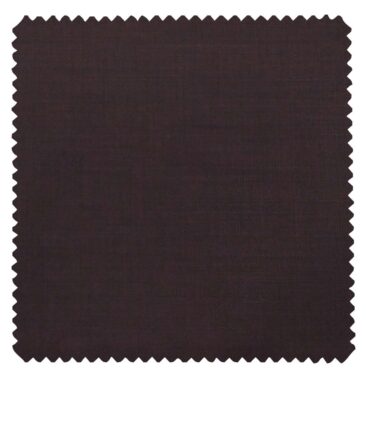 Don & Julio Men's Wine Terry Rayon Solid Satin Weave Unstitched Suiting Fabric - 3.75 Meter