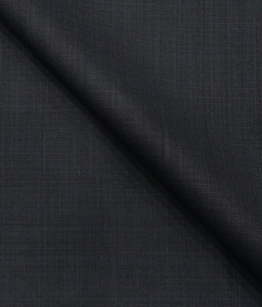 Don & Julio Men's Dark Blue Terry Rayon Self Design Unstitched Suiting Fabric - 3.75 Meter