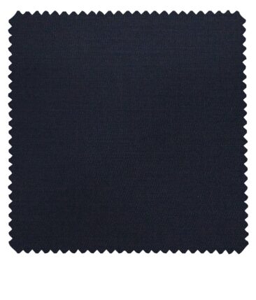 Don & Julio Men's Dark Royal Blue Terry Rayon Solid Satin Weave Unstitched Suiting Fabric - 3.75 Meter