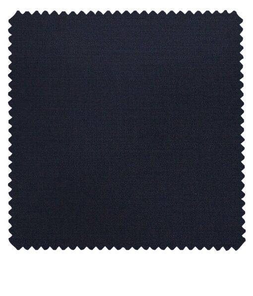 Don & Julio Men's Dark Royal Blue Terry Rayon Solid Satin Weave Unstitched Suiting Fabric - 3.75 Meter