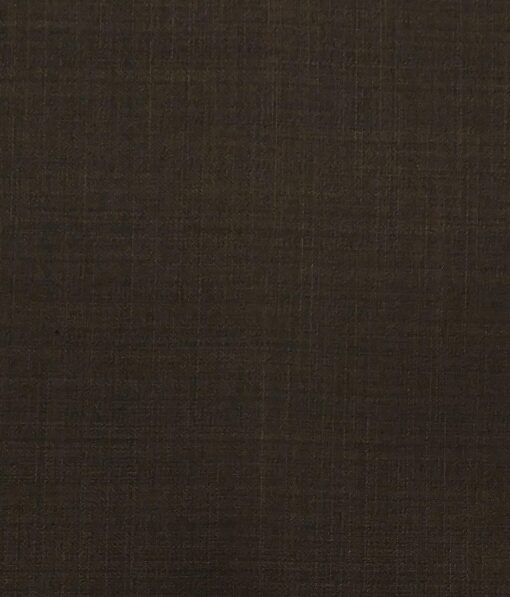 Don & Julio Men's Dark Mocha Brown Terry Rayon Self Design Unstitched Suiting Fabric - 3.75 Meter