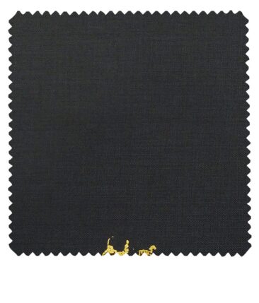 Mark & Peanni Men's Dark Greyish Green Terry Rayon Self Design Unstitched Suiting Fabric - 3.75 Meter