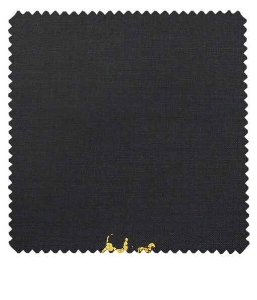 Mark & Peanni Men's Dark Greyish Green Terry Rayon Self Design Unstitched Suiting Fabric - 3.75 Meter