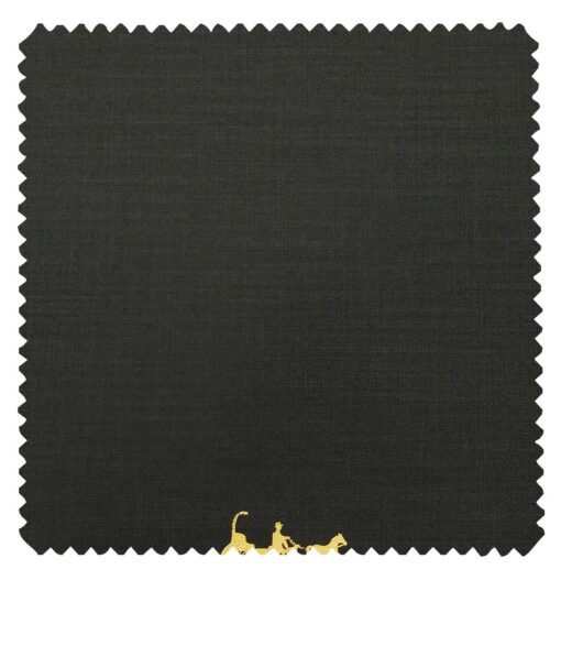 Mark & Peanni Men's Dark Green Terry Rayon Self Design Unstitched Suiting Fabric - 3.75 Meter