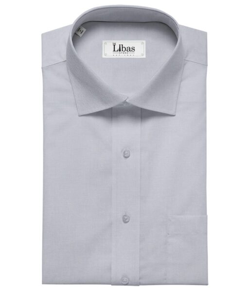 Burgoyne Men's 50% Cotton 50% Linen Solids Shirting Fabric (Light Sky Blue)