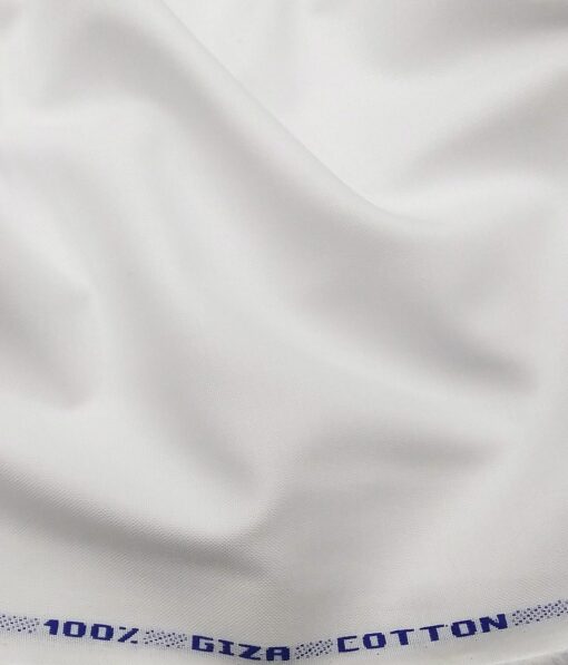 Tessitura Monti Men's 100% Giza Cotton Pin-Point Oxford Weave Solid Shirt Fabric (White
