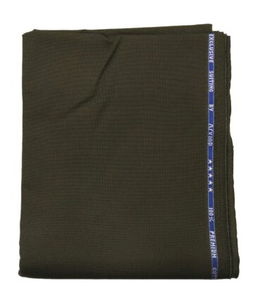 Arvind Men's 100% Premium Cotton Unstitched Strucutred Trouser Fabric (Dark Green