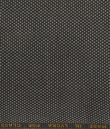 J.Hampstead by Siyaram's Men's Terry Rayon Black Structured Unstitched Stretchable Blazer Fabric (Grey