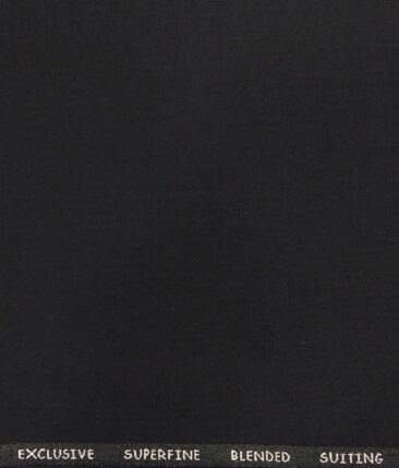 J.Hampstead by Siyaram's Men's Terry Rayon  Self Design Shiny Unstitched Suiting Fabric (Dark Blue