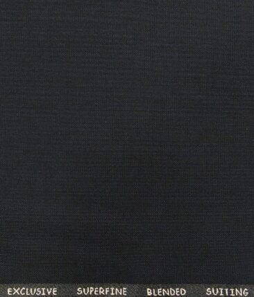 J.Hampstead by Siyaram's Men's Terry Rayon  Self Design Shiny Unstitched Suiting Fabric (Dark Royal Blue