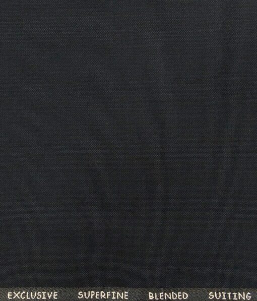 J.Hampstead by Siyaram's Men's Terry Rayon  Self Design Shiny Unstitched Suiting Fabric (Dark Royal Blue