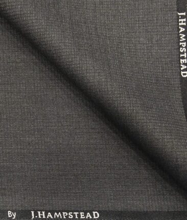 J.Hampstead by Siyaram's Men's Polyester Viscose Self Structured Unstitched Suiting Fabric (Worsted Grey