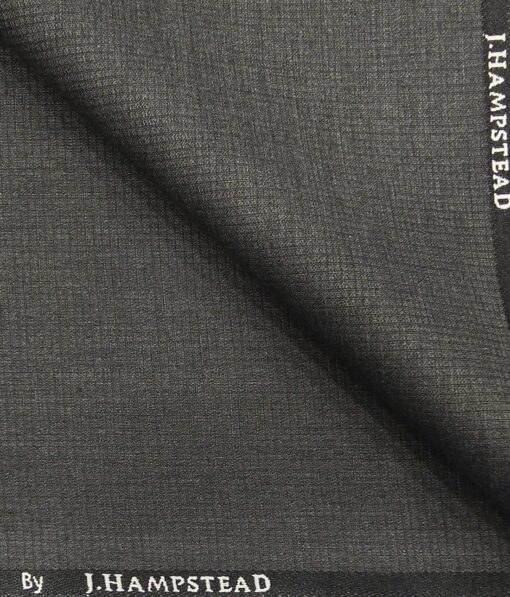 J.Hampstead by Siyaram's Men's Polyester Viscose Self Structured Unstitched Suiting Fabric (Worsted Grey