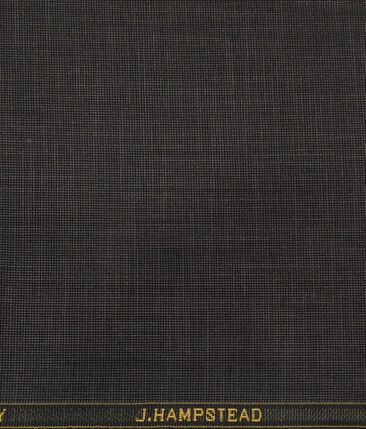 J.Hampstead by Siyaram's Men's Terry Rayon Structured Unstitched Suiting Fabric (Dark Grey